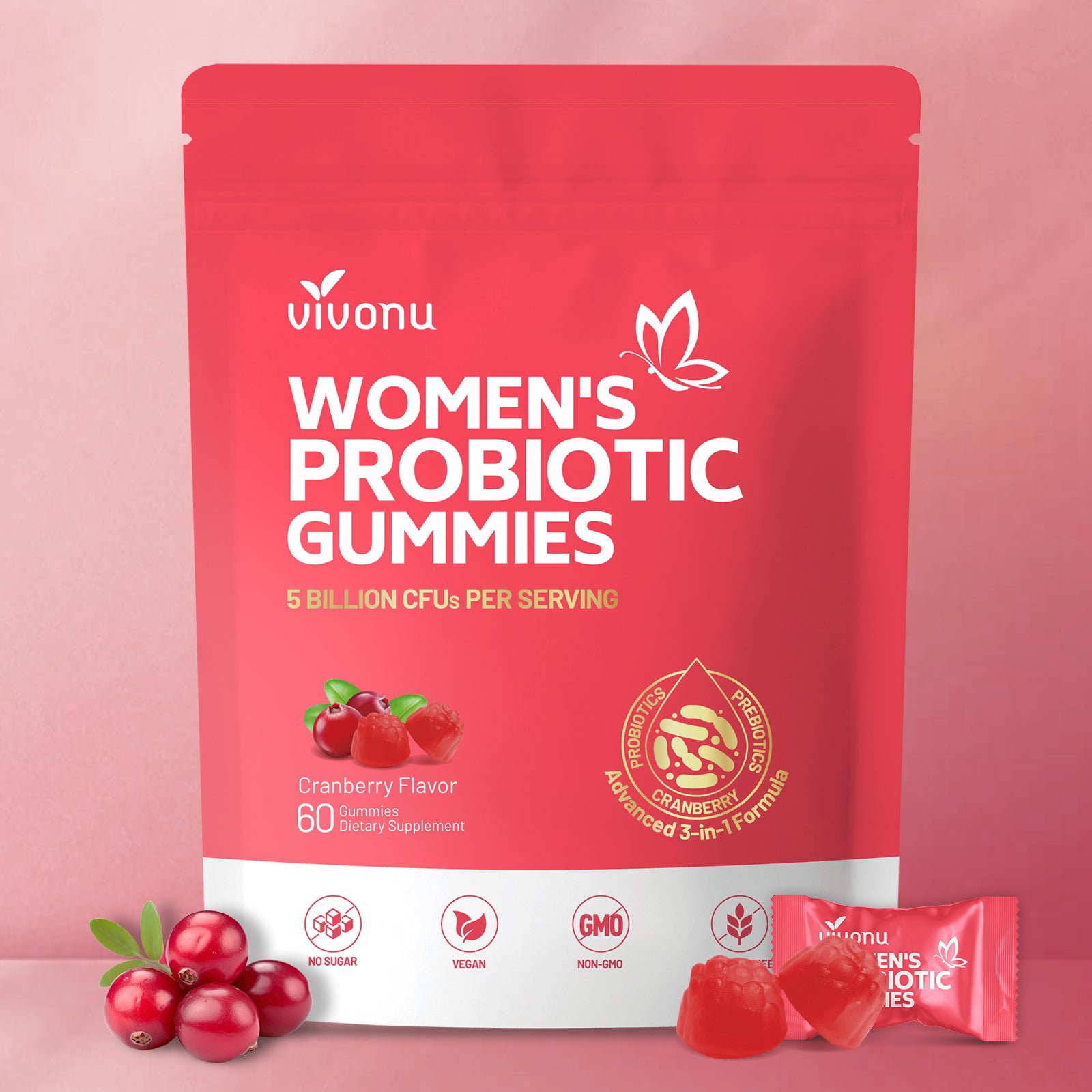 Vivonu Woman's Probiotics - 60gummies