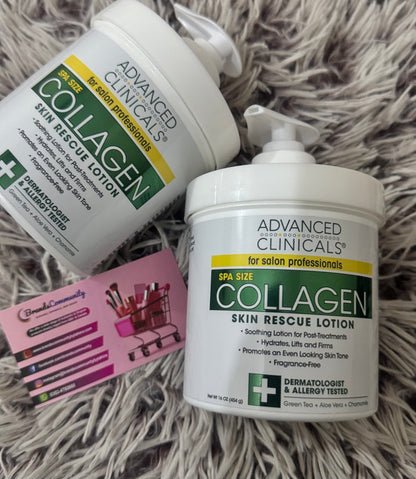 Advanced Clinicals Collagen Skin Rescue Lotion - 454g - Image 3