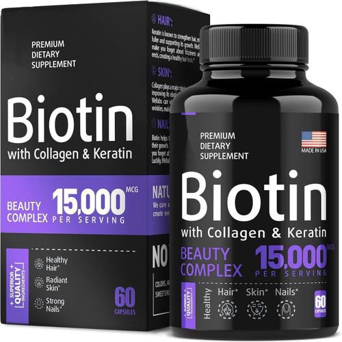 Biotin with collagen & Keratin beauty complex - 60 capsules
