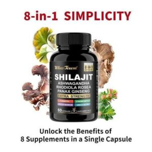 winstown shilajit 8in1 extra strength - 60 capsules