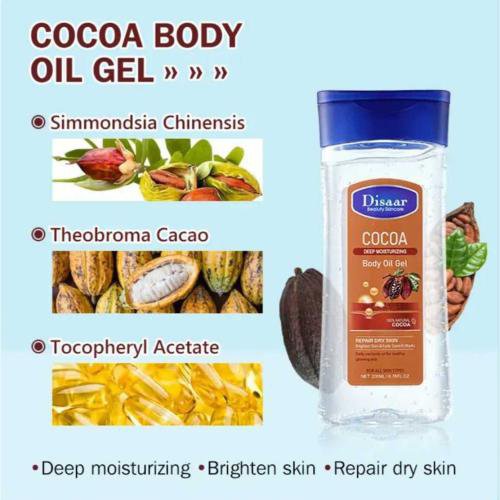Disaar Cocoa deep moisturizing Body oil gel - 200ml - Image 2