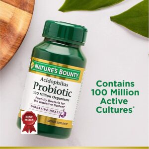 nature's bounty acidophilus probiotic - 100 tablet