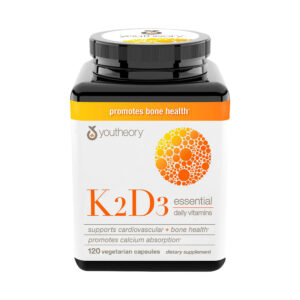 youtheory k2d3 essential daily vitamins - 120 capsules