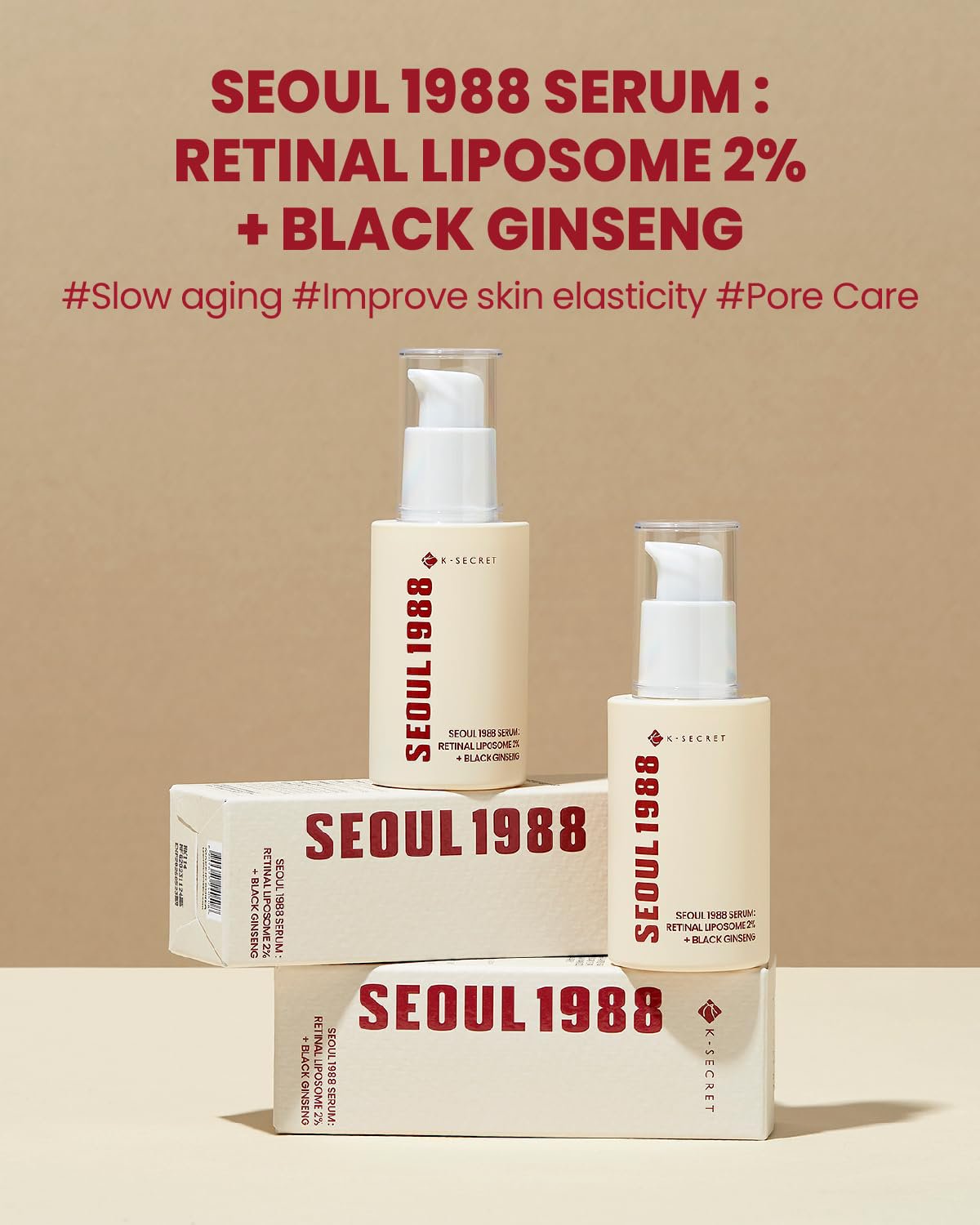Seoul 1988 Retinal Liposome 2% + Black Ginseng Serum - 30ml