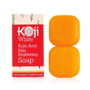Kojic White Kojic Acid Skin Brightening Bar Soap - 2 bars