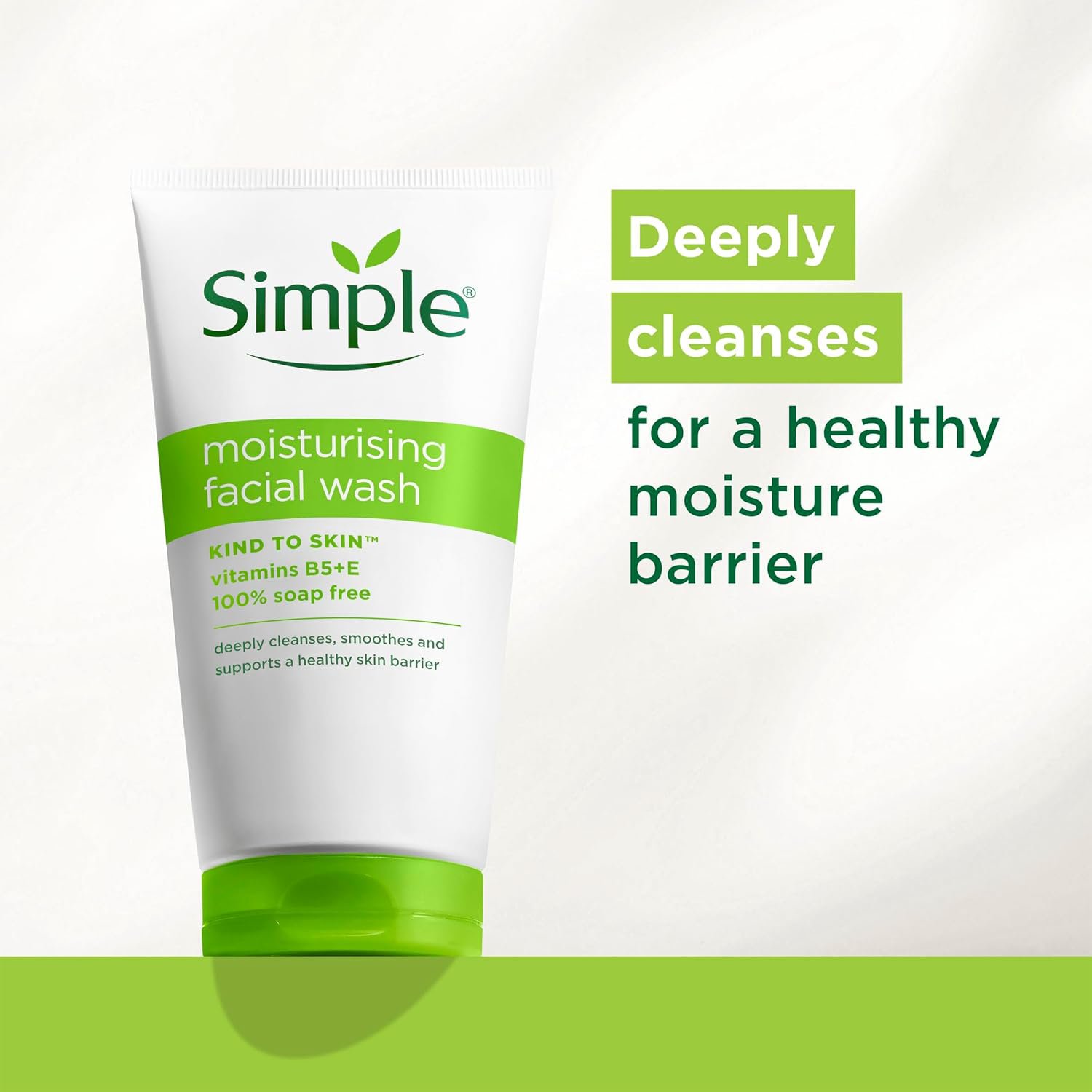 simple moistuzing facial wash - 150ml - Image 2
