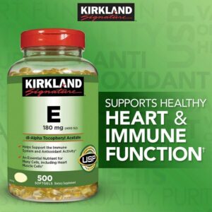 Kirkland signature e 180mg (400iu) - 500 softgels