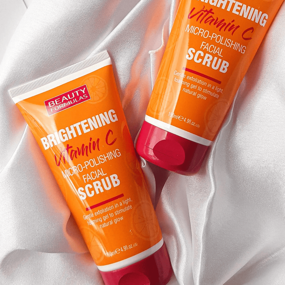 beauty formula brightening vitamin c micro-polishing facial scrub - 150ml