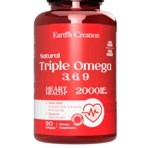 earth's creation triple omega 3,6,9 - 90 softgels