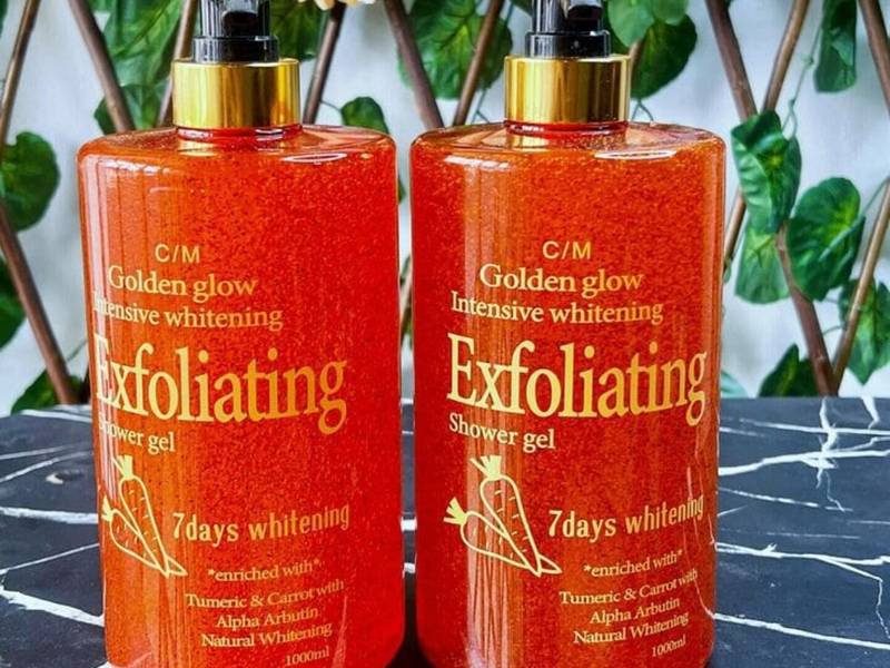 Golden glow Exfoliating shower gel - 1000ml - Image 2