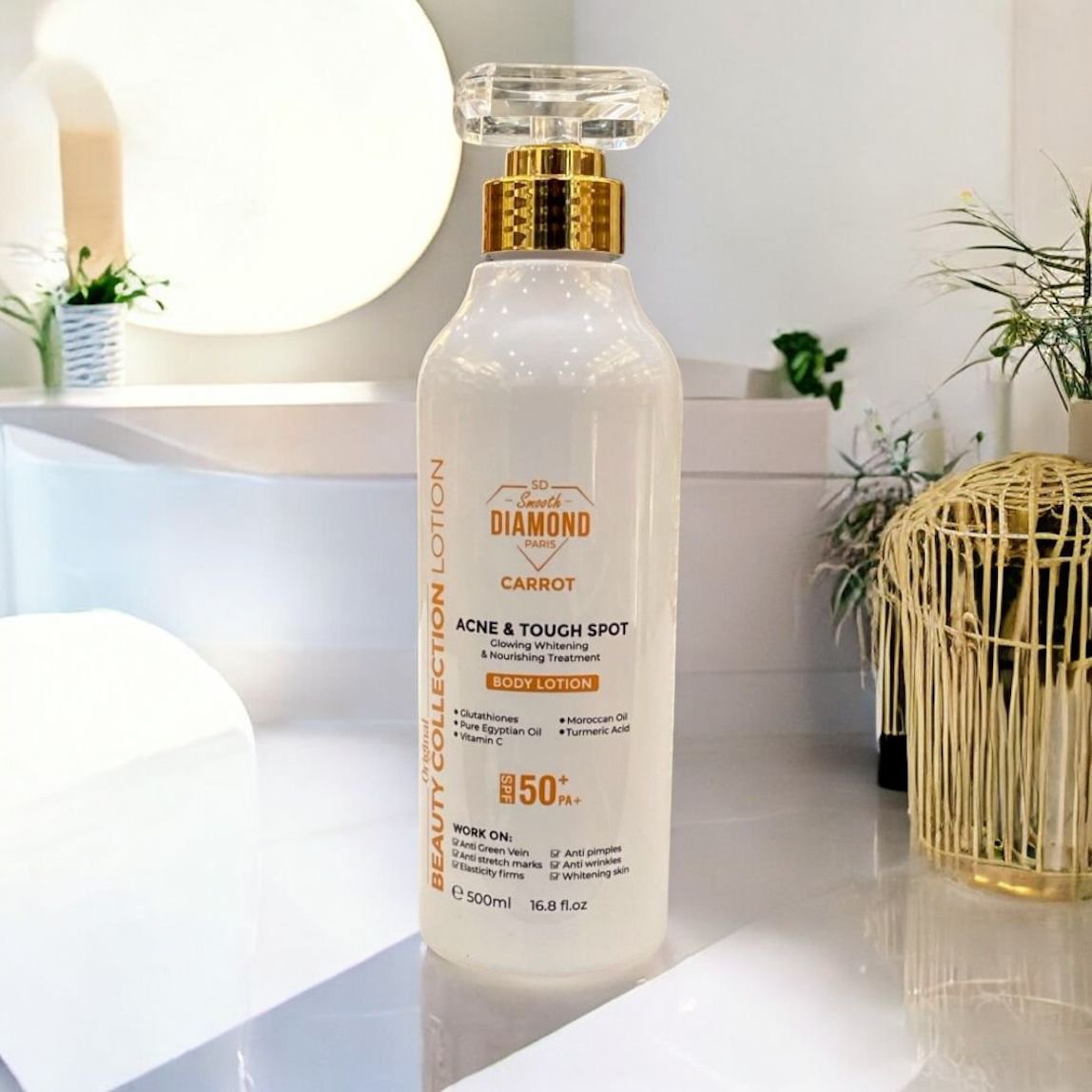Smooth Diamond acne & tough spot body lotion - 500ml