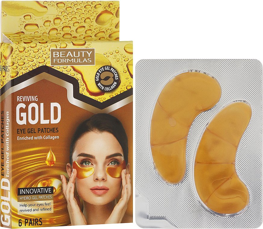 beauty formula reviving gold eye gel patch - 6pairs - Image 2