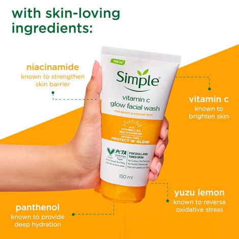 simple glow facial wash - 150ml - Image 2