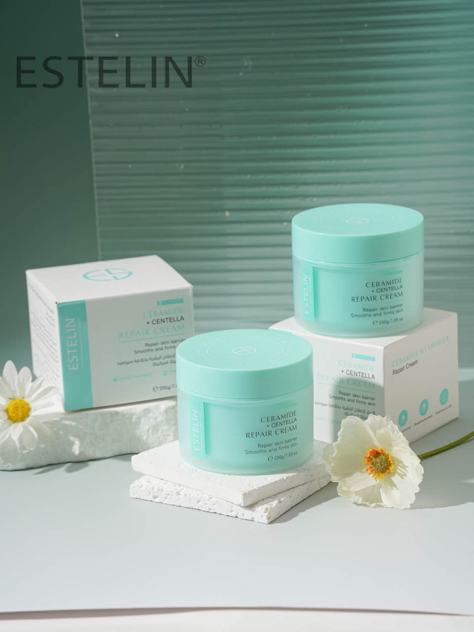 estelin Ceramide + centella repair cream - 200g