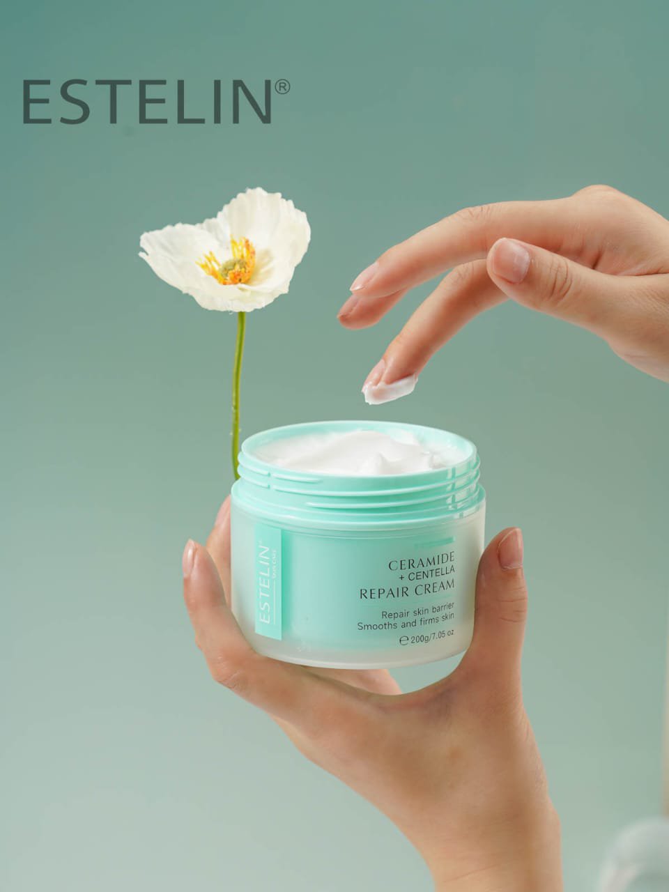 estelin Ceramide + centella repair cream - 200g - Image 2