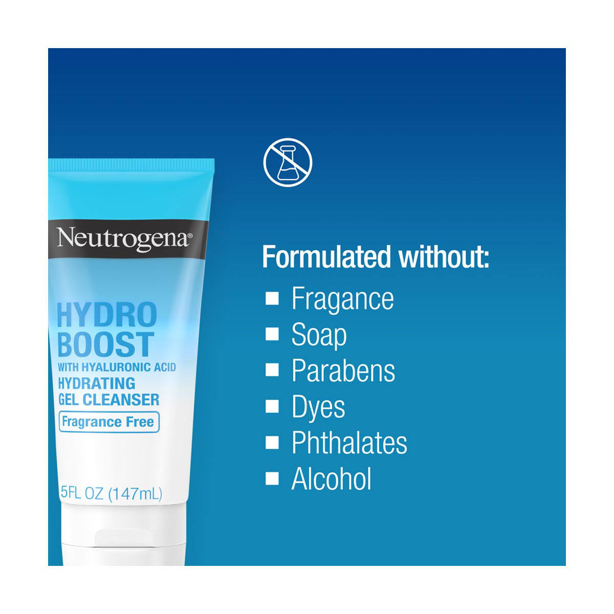 Neutrogena hydro boost hydrating Gel cleanser - 147ml - Image 2