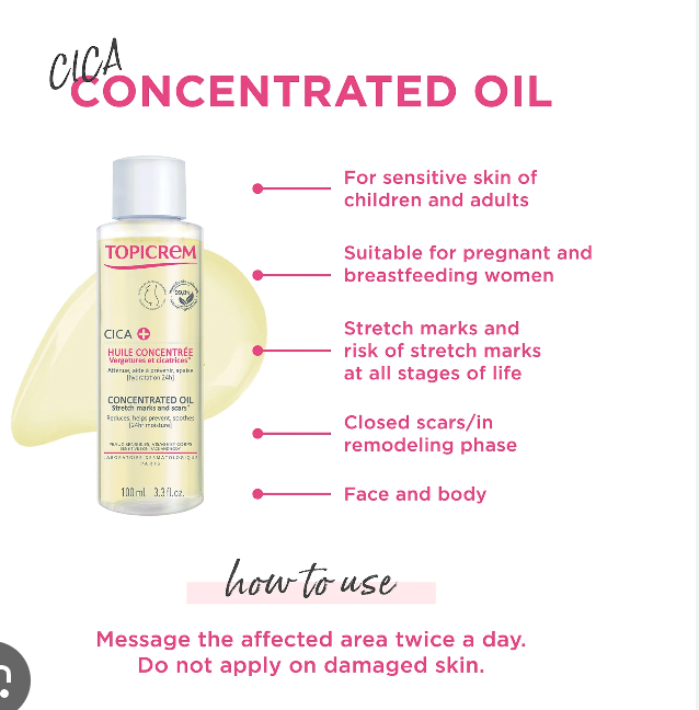 topicrem Cica+ Concentrated Oil - 100ml - Image 3