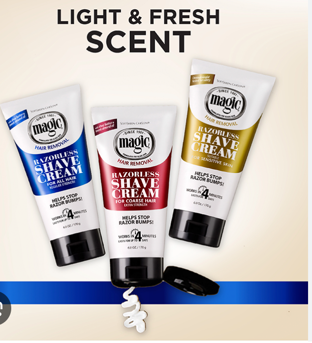 Magic razorless cream shave - 170g