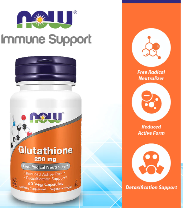 Now Glutathione 500mg - 60 capsules - Image 2