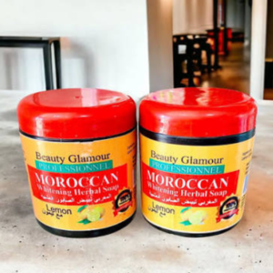 Moroccan whitening herbal black soap
