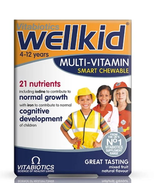 wellkid multivitamin chewable tablets - 30s