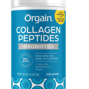 orgain collagen peptides + probiotics - 726g